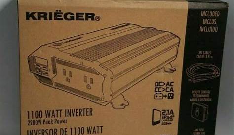 Krieger KR1100 1100W Power Inverter for sale online | eBay