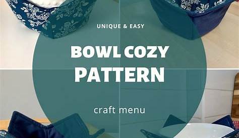 sewing pattern printable microwave bowl cozy template