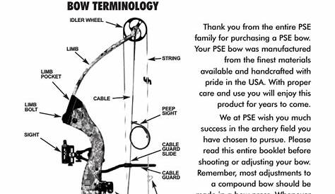 PSE Hunting Equipment User`s guide | Manualzz