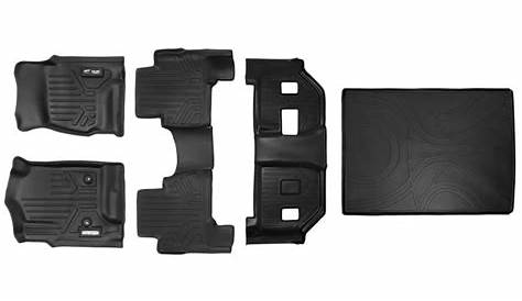 Maxliner 2015-2019 Cadillac Escalade ESV Floor Mats 3 Row Set Maxtray