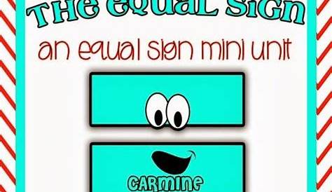 equal sign anchor chart
