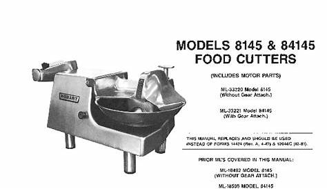 Hobart 84145-18 - Food Cutter With #12 Attachment Hub, 14" Diameter