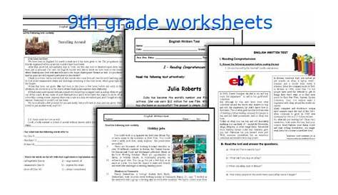 free printable 9th grade workbooks