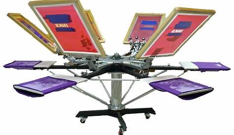 6 color 6 station screen printing machine - M-606 - Merada (China