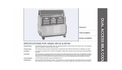 Norlake Refrigeration AR084 General Manual | Manualzz