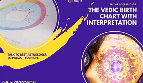 Free Vedic birth chart with interpretation for life chart