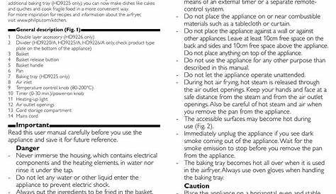 philips air fryer user manual pdf