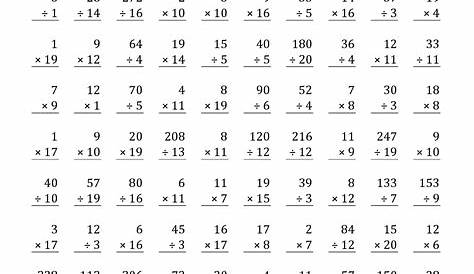 13 Best Images of Math Worksheet 100 Multiplication Facts - Math