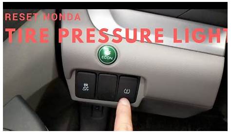 reset tire pressure light honda crv