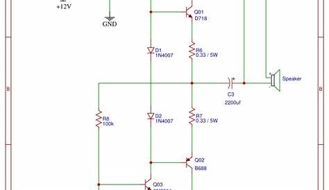 d718 transistor amplifier circuit diagram