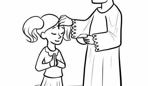 Ash Wednesday coloring page - Free printable