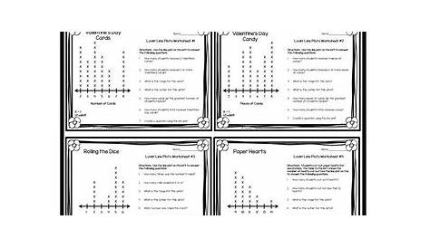 Valentine's Day Line Plot Activities by Teacher's Gumbo | TpT