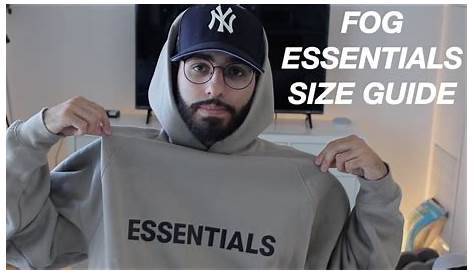 FEAR OF GOD ESSENTIALS SIZE GUIDE AND FIT - YouTube