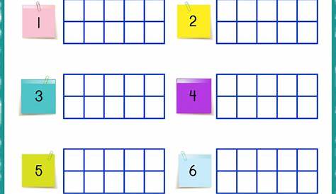 Counting Manipulatives 1-10 Worksheets | 99Worksheets