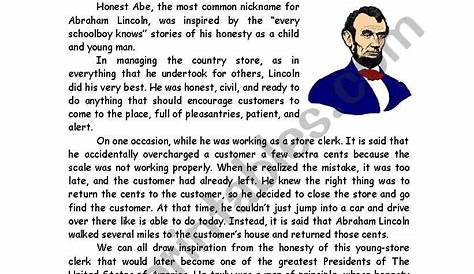Abraham Lincoln Comprehension Worksheet — db-excel.com