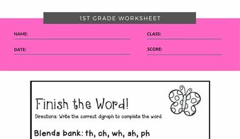 grade 2 phonics worksheet