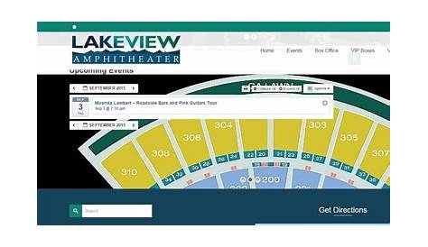 seat number lakeview amphitheater seating chart