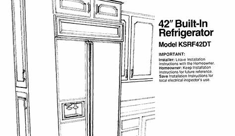 Kitchenaid Refrigerator Manual Krfc302Ess00 Manualslib - Kitchenaid