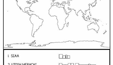 continents worksheets the seven continents of the world - seven