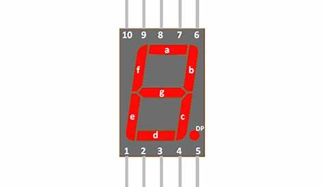 Common Cathode 7 Segment Display Pin Diagram