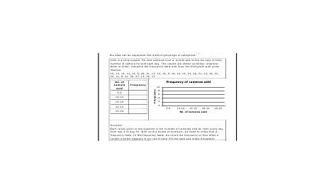 histograms and dot plots worksheets answer key