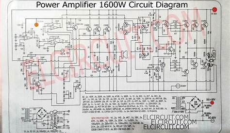 1600W High Power Amplifier Circuit complete PCB Layout - Electronic Circuit