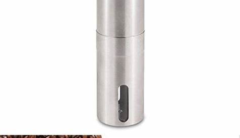 Manual Coffee Grinder with Adjustable Ceramic Burr Stainless Steel Body