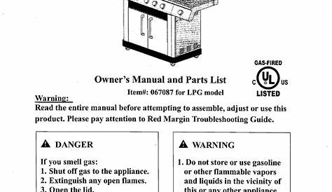 MASTER FORGE LPG OWNER'S MANUAL Pdf Download | ManualsLib