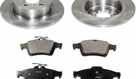 Rear Brake Pad and Rotor Kit For 2013-2016 Ford Escape 2014 2015 Q416RK
