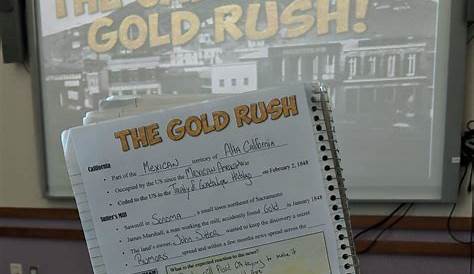 gold rush worksheets