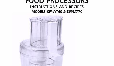 Kfp580 Kitchenaid Food Processor Model User Manual