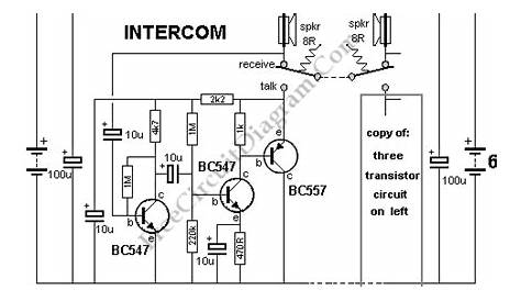 intercom system schematic diagram