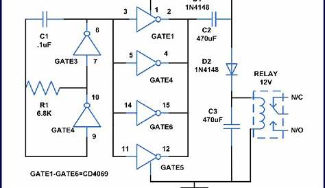 Voltage Doubler Circuit Using IC 4049