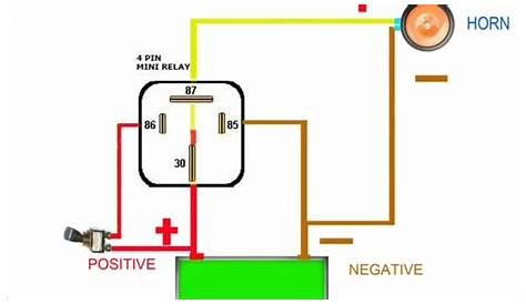 how to wire a horn relay diagram