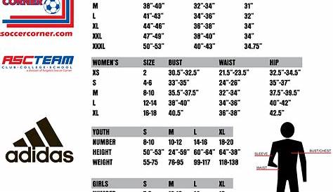 Adidas Size Chart For Boys