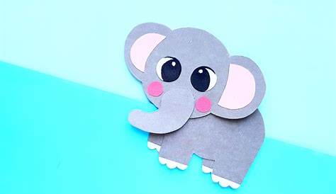 Easy DiY Cut and Paste Elephant Craft for Kids