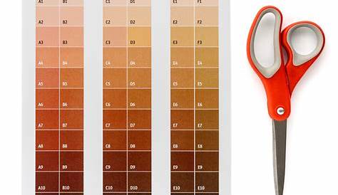 human skin tone chart