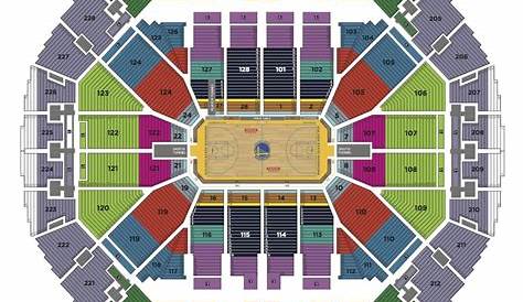 Oracle Arena, Oakland CA - Seating Chart View