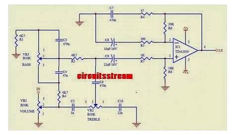 Simple Tone Control Circuit Diagram TDA2030 | Electronic Circuits Diagram