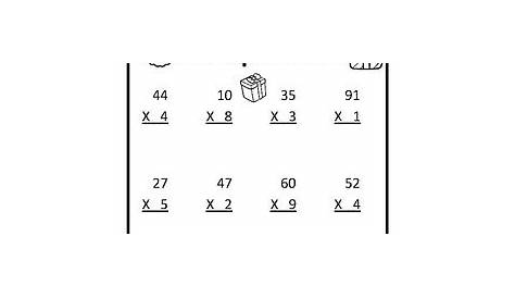 Christmas Multiplication and Division Math Worksheets Christmas Math