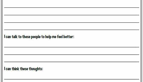 grief counseling worksheets