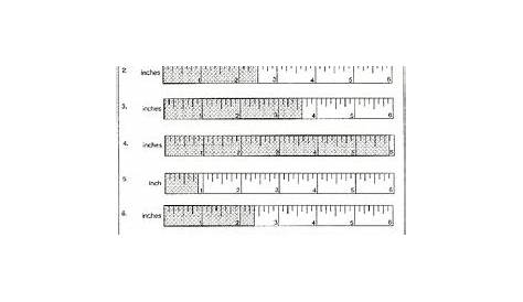 how to read a ruler worksheets