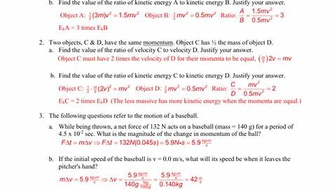 force and momentum problems worksheet