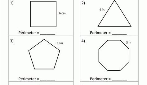 Finding The Perimeter Worksheets | 99Worksheets