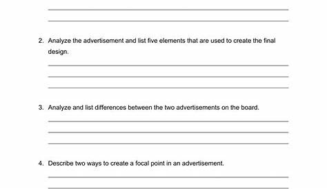 graphic design worksheet