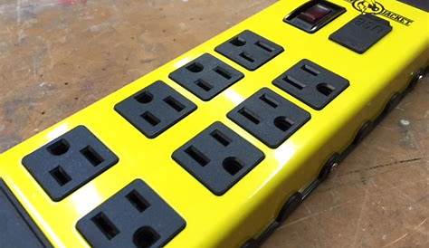 Yellow Jacket 8-Outlet Metal Power Block 5148 - Tool Box Buzz Tool Box Buzz