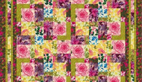 Free pattern: Floral Impressions quilt – Quilting
