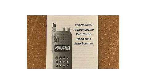Uniden Bearcat BC220XLT Handheld Scanner Instructions Operating Manual