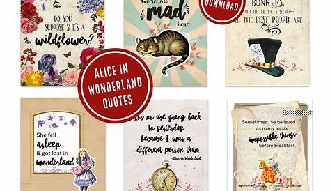 Alice In Wonderland Printables - Ministering Printables