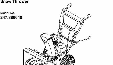 Craftsman 247886640 User Manual SNOW BLOWER Manuals And Guides L0308228